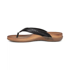 Emmy Braided Thong Sandal - Black