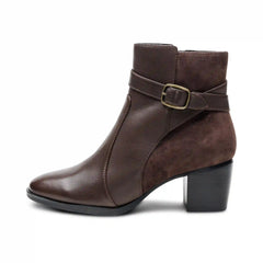 Rebecca Heel Boot - Dark Brown