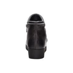 Zoey Slip-On Boot - Black Leather