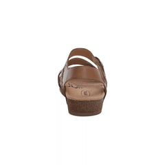 Lilly Adjustable Quarter Strap Sandal - Taupe Cutout