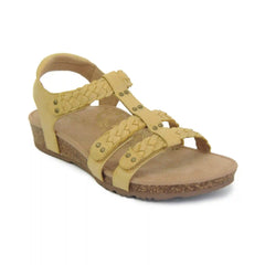 Reese Adjustable Gladiator Sandal - Yellow