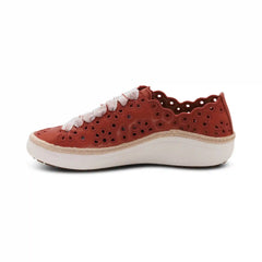 Charlotte Lace-Up Sneaker - Terracotta