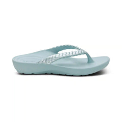 Vicki Braided Thong Sandal - Mint Gloss