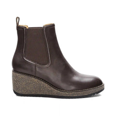 Dawn Wedge Boot - Dark Brown