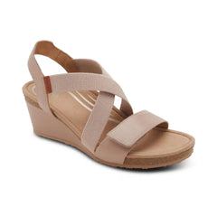 Kathy Platform Wedge - Oat Milk