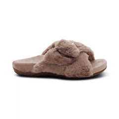 Macy Open-Toe Slipper - Mushroom