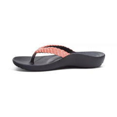 Vicki Braided Thong Sandal - Coral Gloss