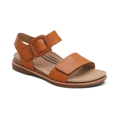 Claire Quarter Strap Sandal - Cognac