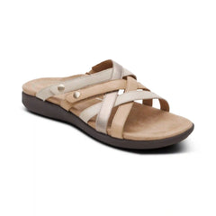 Kasey Adjustable Slide Sandal - Off White