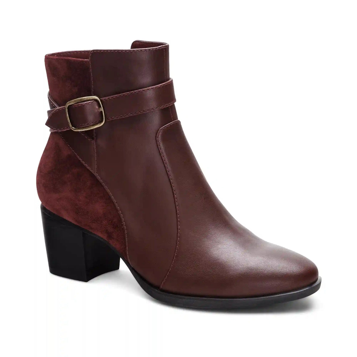 Rebecca Heel Boot - Burgundy