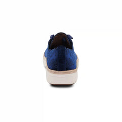 Charlotte Lace-Up Sneaker - Navy Velvet
