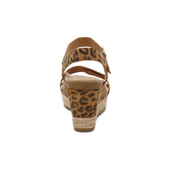 Sydney Quarter Strap Espadrille Wedge - Leopard