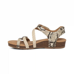 Jillian Braided Quarter Strap Sandal - Snake