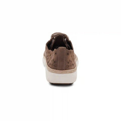 Charlotte Lace-Up Sneaker - Taupe Nubuck