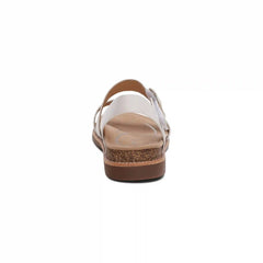 Tamara Asymmetrical Quarter Strap Sandal - Ivory