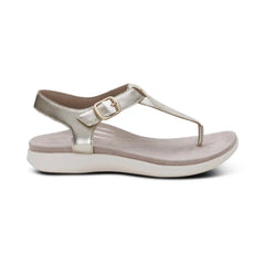 Tracey Adjustable Thong Sandal - Champagne