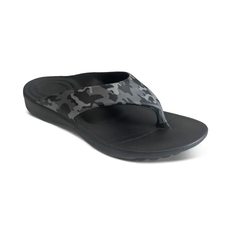 Maui Orthotic Men's Flips - Charcoal Camo