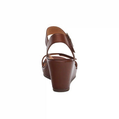Andrea Quarter Strap Wedge  - Walnut