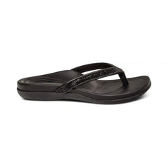 Eve Sparkly Thong Sandal - Black
