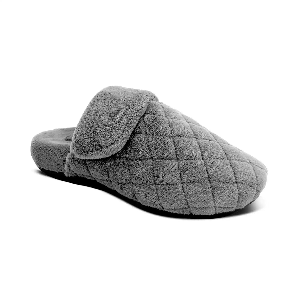 Maya Closed Toe Slipper - Charcoal