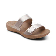 Kaia Two Band Slide - Champagne