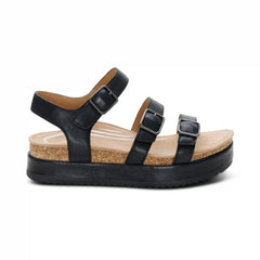 Aria Arch Support Platform Sandal - Black