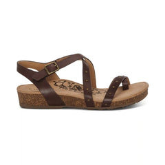 Lauren Quarter Strap Sandal - Coffee