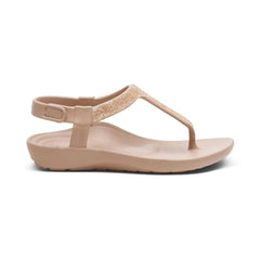 Skyler Thong Sandal - Champagne Embellished