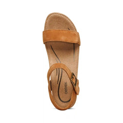 Sydney Quarter Strap Espadrille Wedge - Cognac