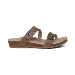 Janey Braided Slide - Stone
