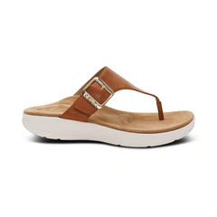 Donna Adjustable Thong Sandal - Cognac