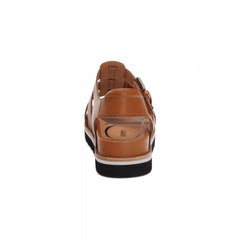 Romy Quarter Strap Cork Flat Sandal - Ginger
