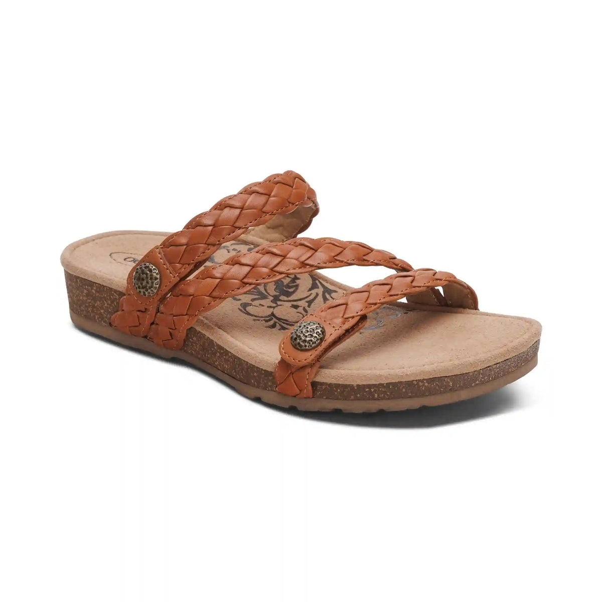 Josie Braided Slide - Ginger