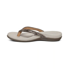 Eve Sparkly Thong Sandal - Pewter