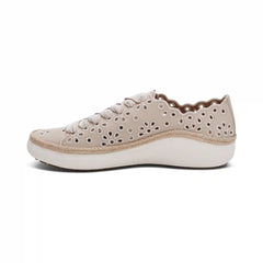 Charlotte Lace-Up Sneaker - Tan