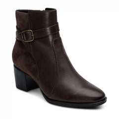 Rebecca Heel Boot - Dark Brown