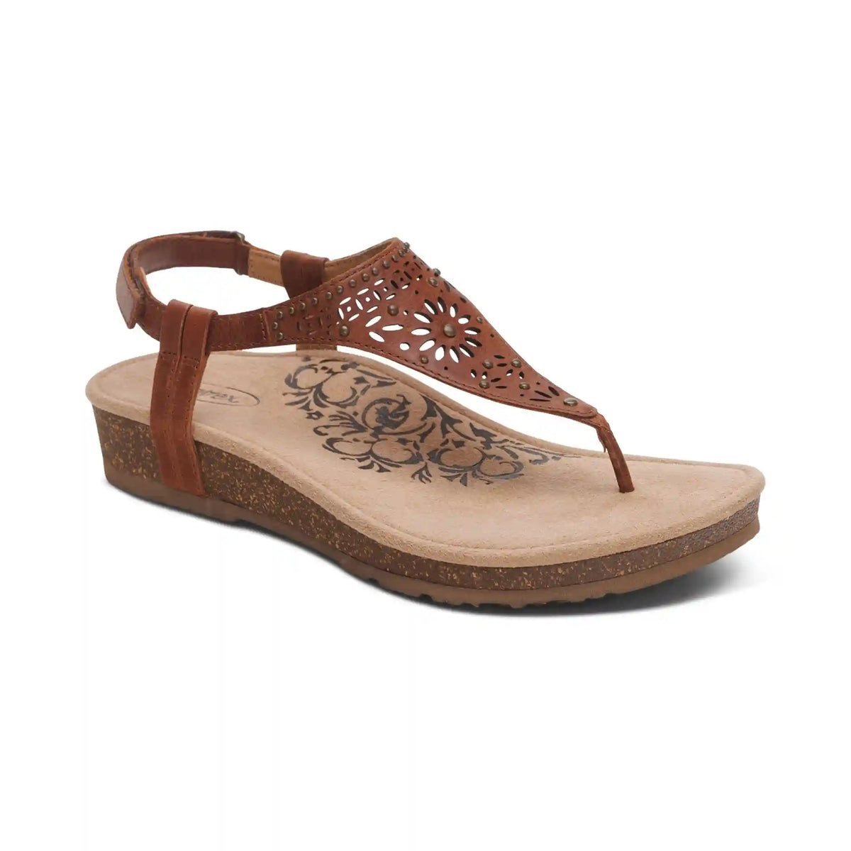 Evelyn Thong Sandal - Walnut