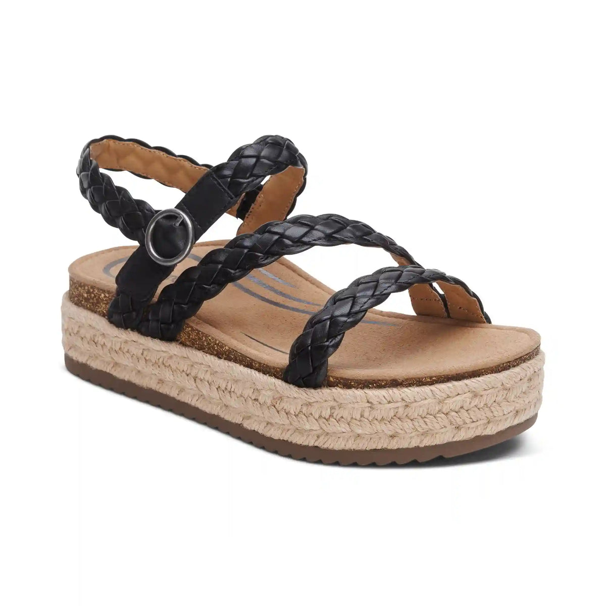 Julia Arch Support Platform Sandal - Black