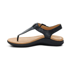 Tracey Adjustable Thong Sandal - Black