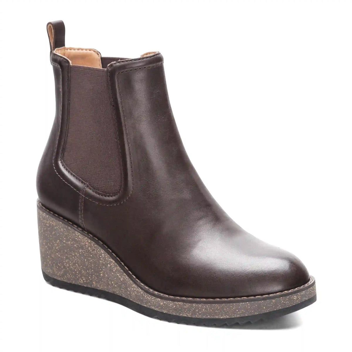 Dawn Wedge Boot - Dark Brown