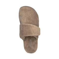 Mandy Closed Toe Slipper - Coffee