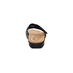 Kasey Adjustable Slide Sandal - Black
