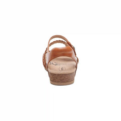Jillian Braided Quarter Strap Sandal - Cognac