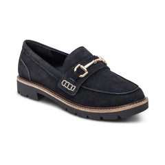 Collette Arch Support Loafer - Black Suede