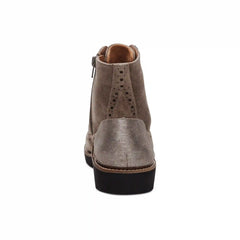 Margot Lace-Up Boot - Taupe