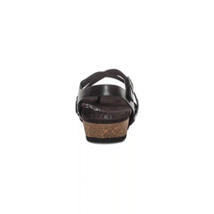 Lauren Quarter Strap Sandal - Black