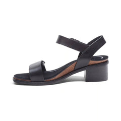 Mae Adjustable Quarter Strap Heel - Black