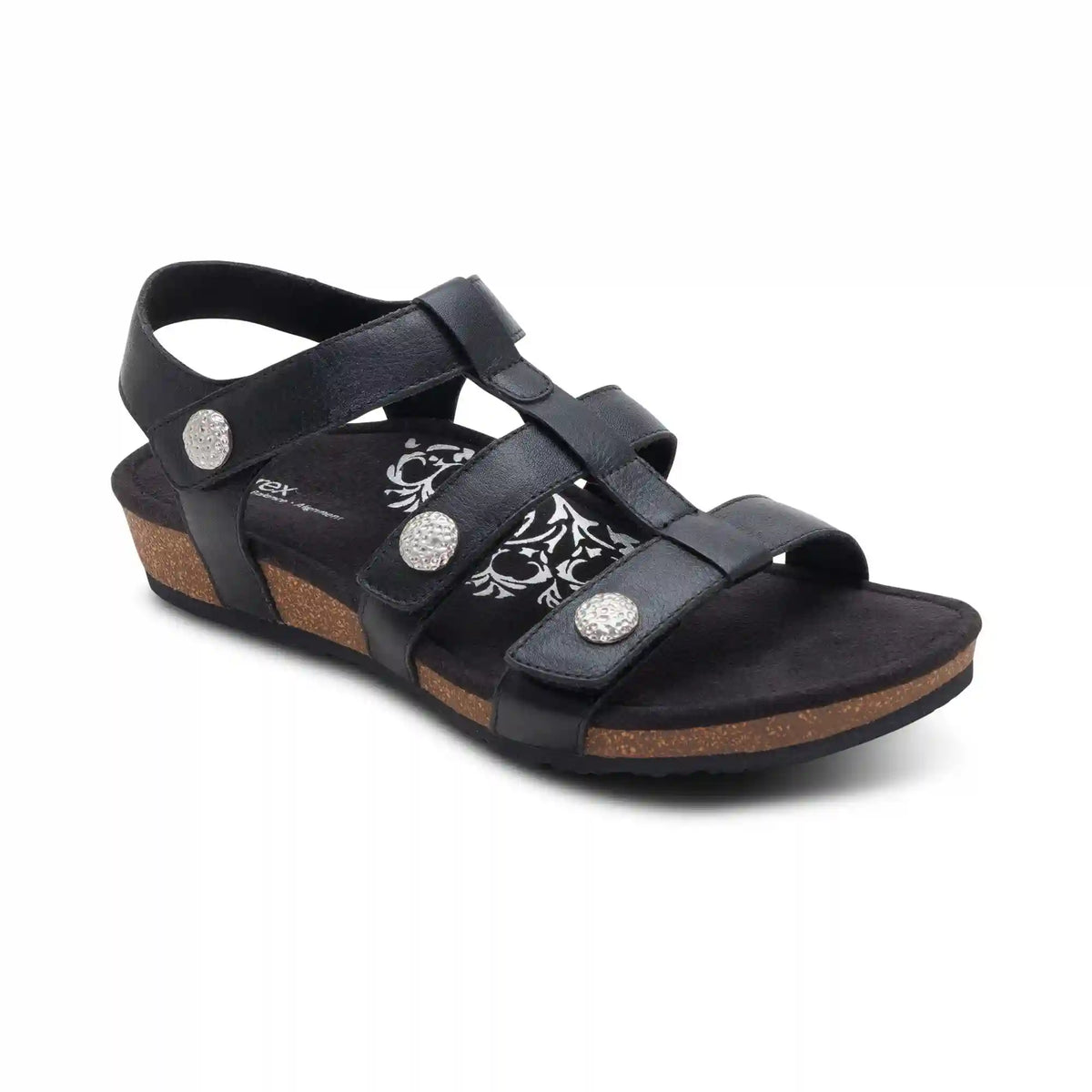 Veronica Arch Support Sandal - Black