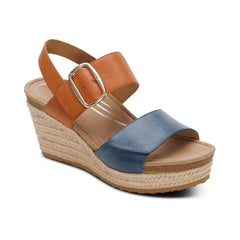Ashley Arch Support Wedge - Hazy Blue Multi