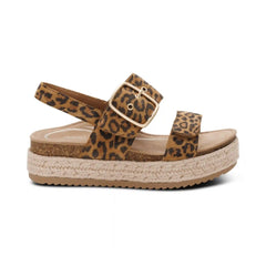 Vania Arch Support Platform Sandal - Leopard